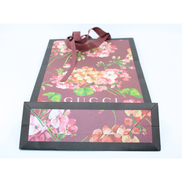 Auth GUCCI Floral Bloom Limited Edition Empty Gift Shopping Bag 15" x 9" x 3.25" - Picture 4 of 5